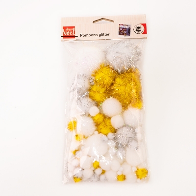 DIY handmade material bag colorful series pompon set