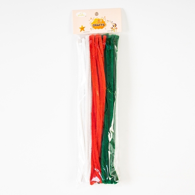 Christmas three color chenille stems