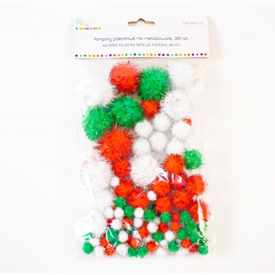 DIY handmade pom pom kit for Christmas